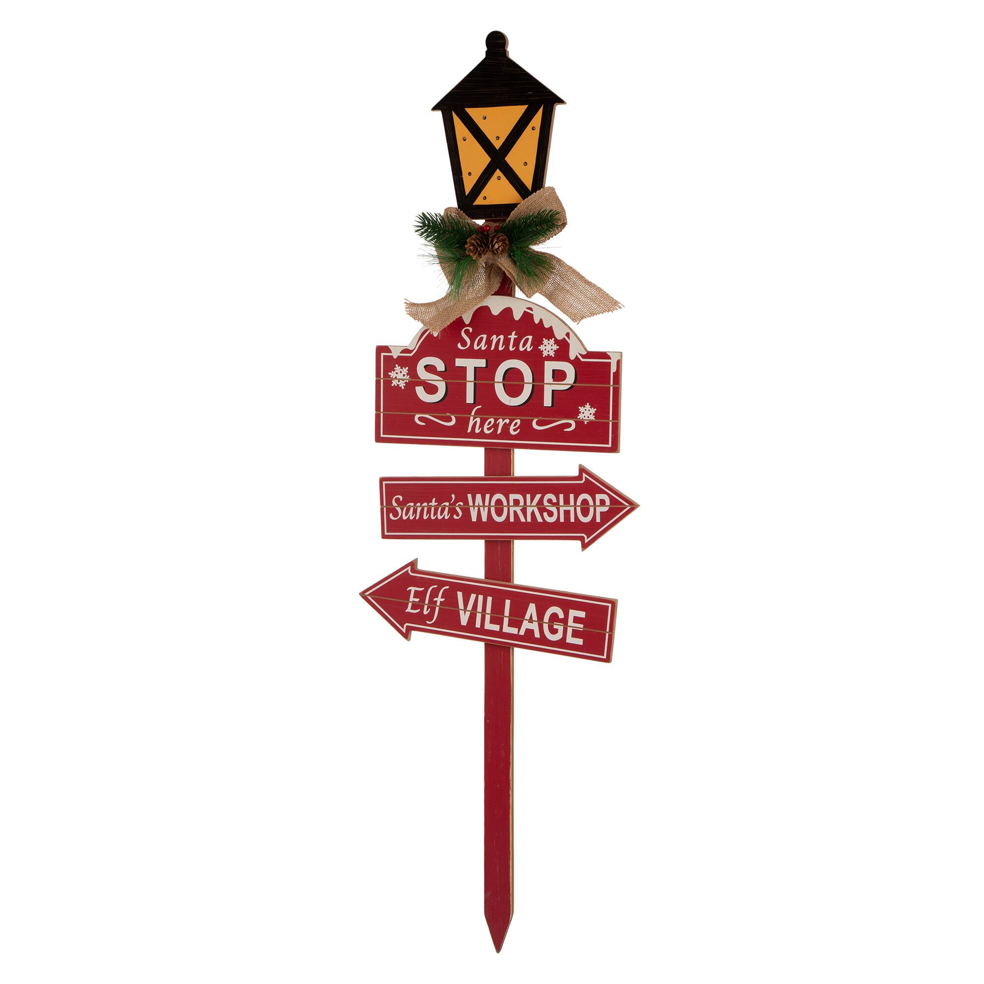 Glitzhome® 3.5ft. LED Christmas Yard Stake with Timer
